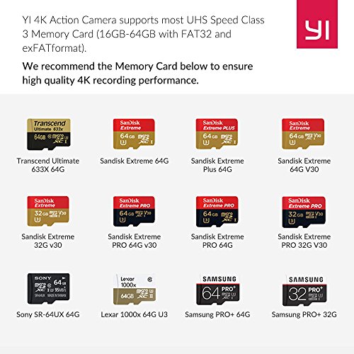 YI 4K Action Kamera Full HD 12MP Actioncam WIFI mit 155° Weitwinkel Schwarz - 3