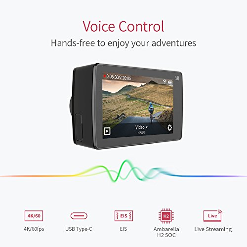 YI 4K Plus Action Kamera Schwarz 4K/60fps 12MP Wasserfest - 4