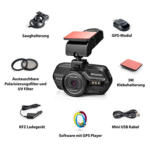 TrueCam A7s GPS Professionelle Dashcam Autokamera 2K Super HD - 10