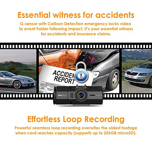 Vantrue N2 Pro Dual Dashcam full HD 1080P Auto Kamera