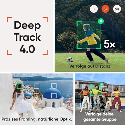 Insta360 Flow 2 Pro Creator-Bundle Grau – Erster KI-Smartphone-Gimbal mit Apple DockKit, innovatives 360°-Schwenk-Tracking, frei neigbar, Stativ/Selfie-Stick integr., mobiler Vlog-/Reise-Stabilisator - 5