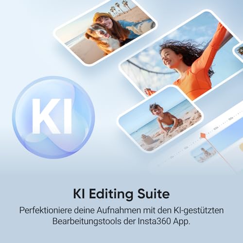 Insta360 Flow 2 Pro Creator-Bundle Grau – Erster KI-Smartphone-Gimbal mit Apple DockKit, innovatives 360°-Schwenk-Tracking, frei neigbar, Stativ/Selfie-Stick integr., mobiler Vlog-/Reise-Stabilisator - 9