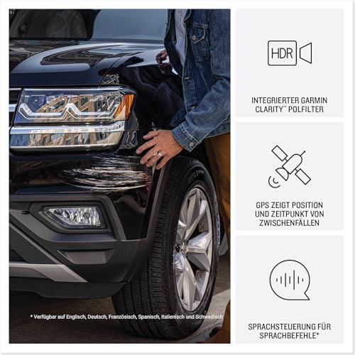 Garmin Dash Cam X310 - Premium Dash Cam mit 4K-Aufläsung, 140° Blickwinkel, 2,4 Zoll LCD Display, Garmin Clarity Polfilter und automatischer Unfallerkennung - 3