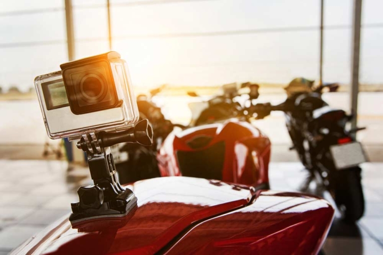 Spannende Action Cam Motorrad Ebenbildnull